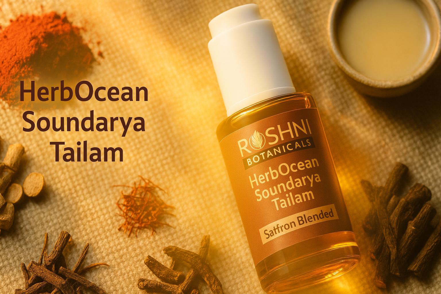 From Harvest to Bottle: The Meticulous Crafting of HerbOcean Soundarya Tailam by Roshni Botanicals